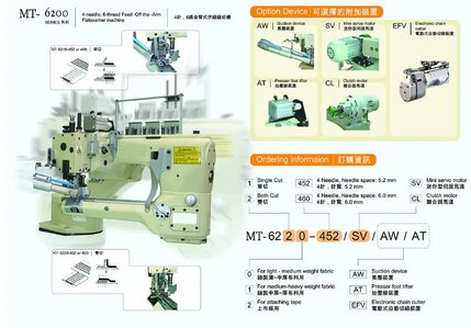 4-NEEDLE,6-THREAD FEED-OFF-THE-ARM FLATSEAMER MACHINE