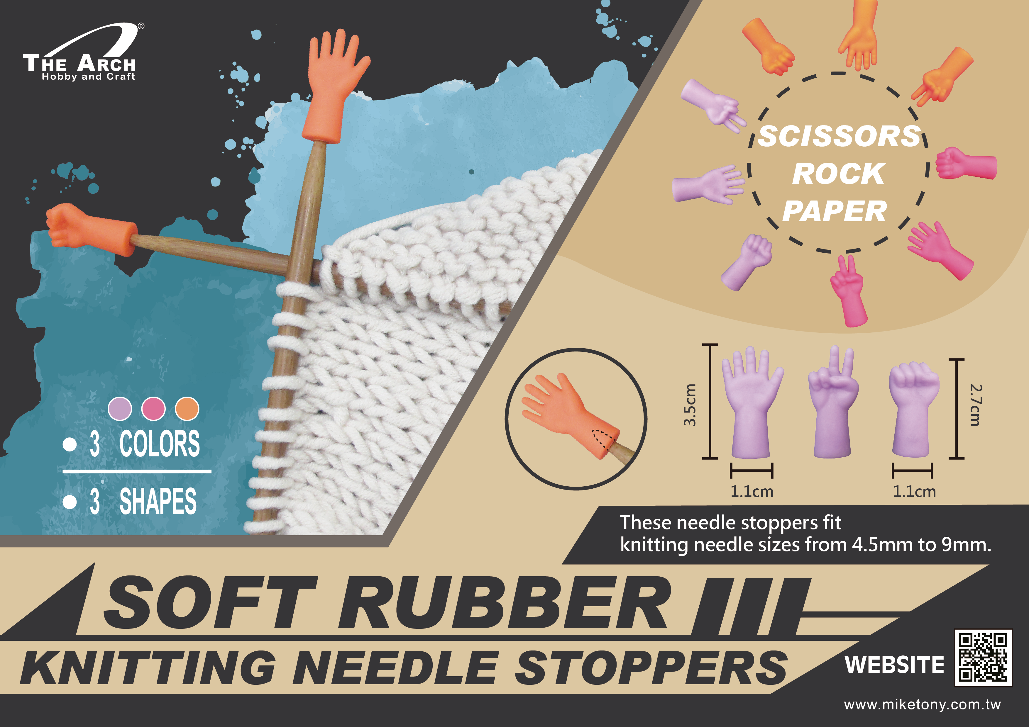 Knitting Needle Stoppers