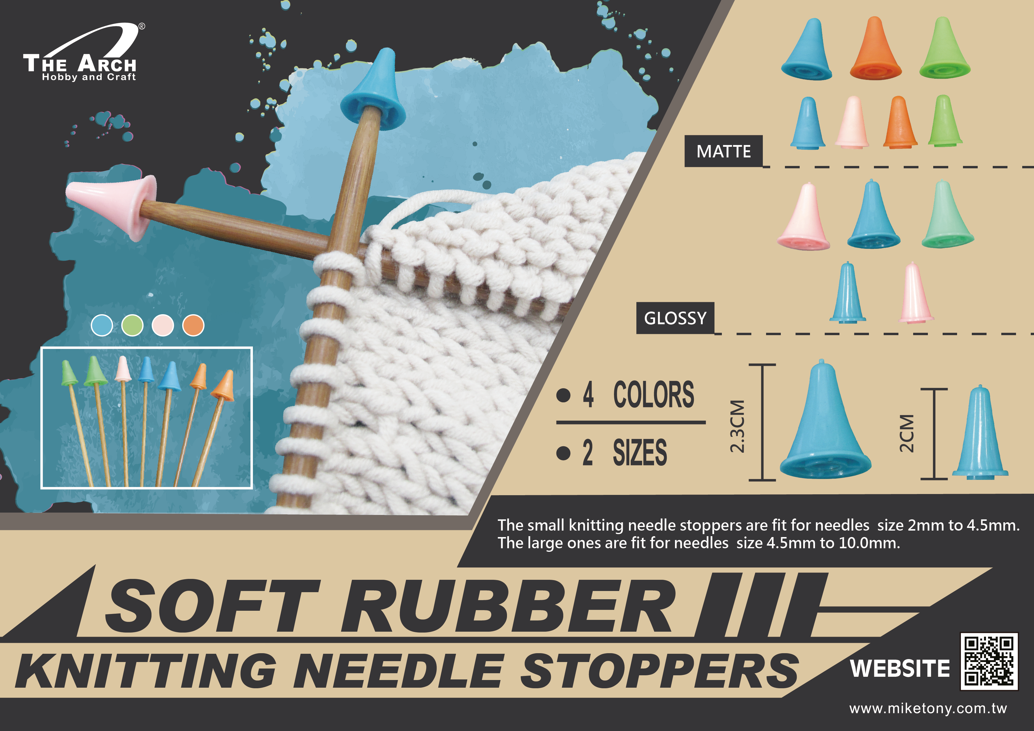 Knitting Needle Stoppers