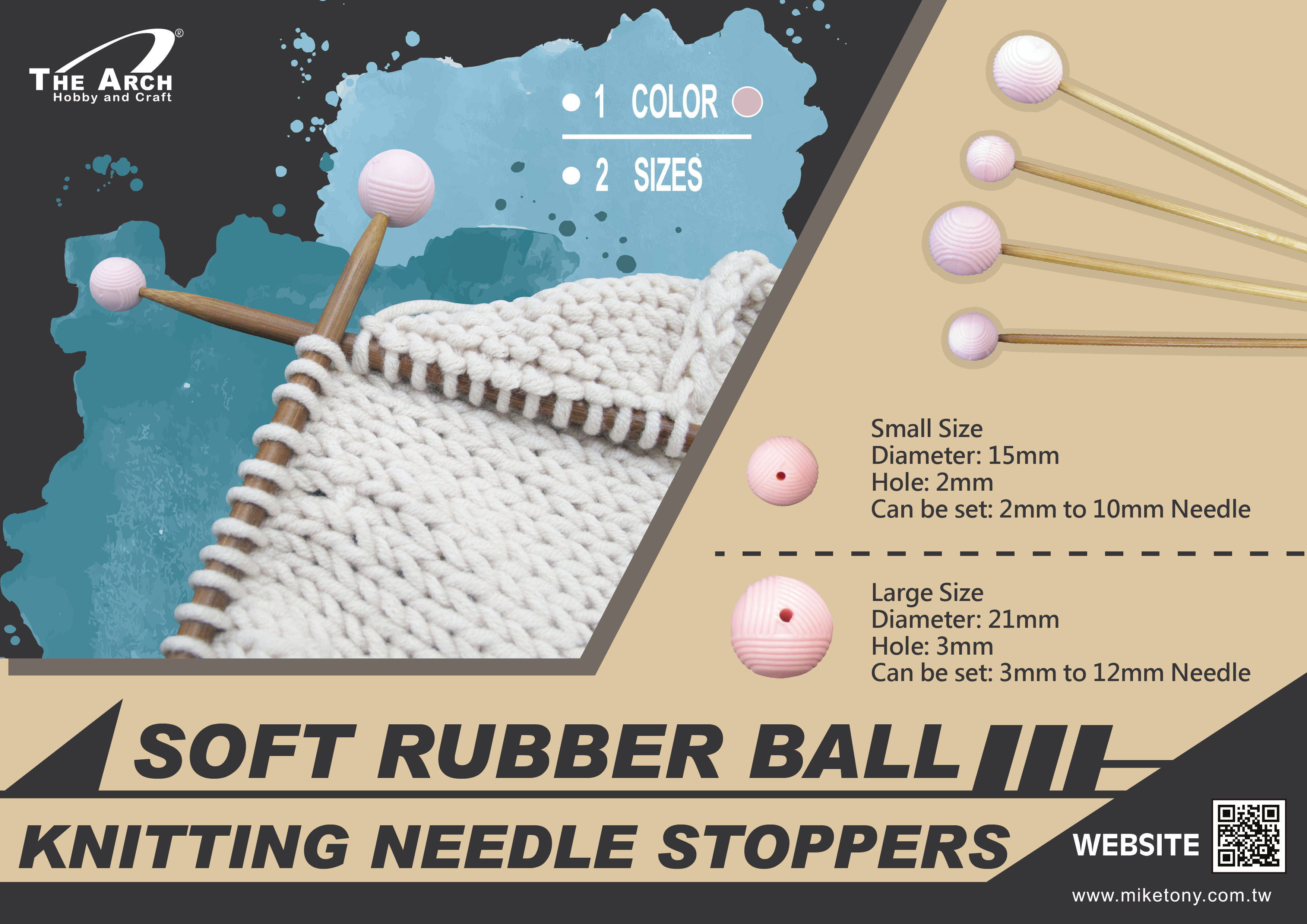 Knitting Needle Stoppers