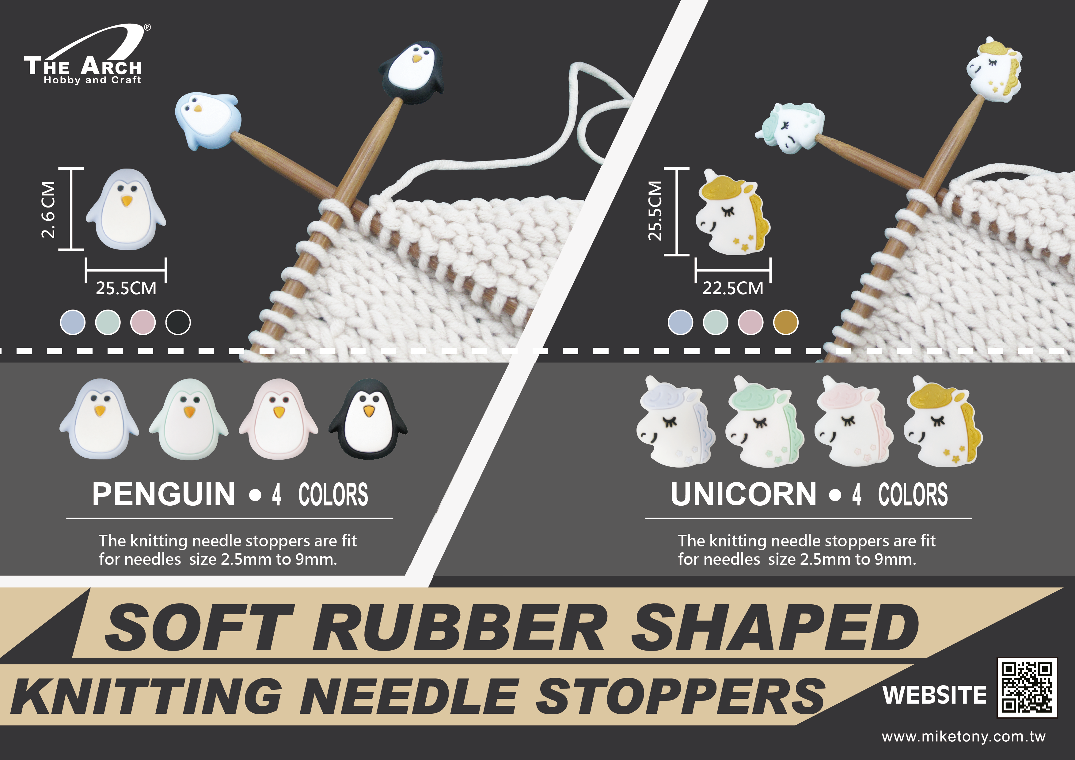 Knitting Needle Stoppers