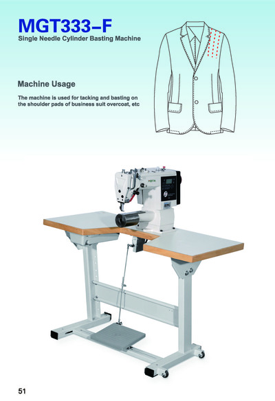 Single Needle Cylinder Basting Machine, MGT333-F