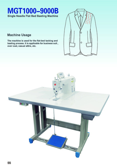 Single Needle Flat Bed Basting Machine, MGT1000-9000B