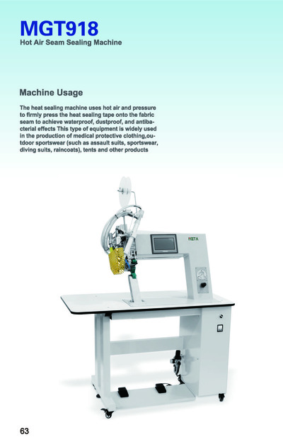 Hot Air Seam Sealing Machine, MGT918