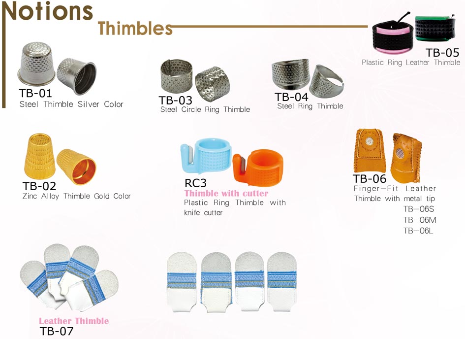 Thimbles — Fabric, Notions, Threads & More — Material Goods